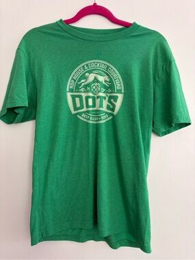 Dots Green Short-Sleeve Logo Tee - Men's Casual Shirt